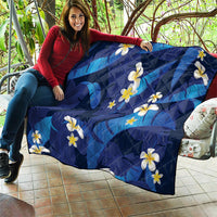 Teal Purple Banana Leaf Hawaii Quilt Lau Maia Plumeria Tropical Summer Vibes LT14 - Polynesian Pride