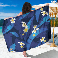 Teal Purple Banana Leaf Hawaii Sarong Lau Maia Plumeria Tropical Summer Vibes LT14 One Size 44 x 66 inches Teal Purple - Polynesian Pride