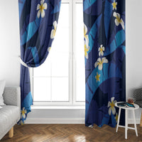Teal Purple Banana Leaf Hawaii Window Curtain Lau Maia Plumeria Tropical Summer Vibes LT14 - Polynesian Pride