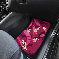 Pink Banana Leaf Hawaii Car Mats Lau Maia Plumeria Tropical Summer Vibes LT14 - Polynesian Pride