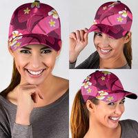 Pink Banana Leaf Hawaii Classic Cap Lau Maia Plumeria Tropical Summer Vibes LT14 - Polynesian Pride