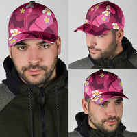 Pink Banana Leaf Hawaii Classic Cap Lau Maia Plumeria Tropical Summer Vibes LT14 - Polynesian Pride
