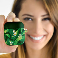 Green Banana Leaf Hawaii AirPods Case Lau Maia Plumeria Tropical Summer Vibes LT14 - Polynesian Pride