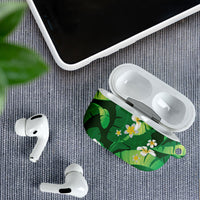 Green Banana Leaf Hawaii AirPods Case Lau Maia Plumeria Tropical Summer Vibes LT14 - Polynesian Pride