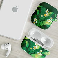 Green Banana Leaf Hawaii AirPods Case Lau Maia Plumeria Tropical Summer Vibes LT14 - Polynesian Pride