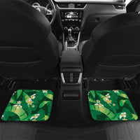 Green Banana Leaf Hawaii Car Mats Lau Maia Plumeria Tropical Summer Vibes LT14 Set 2pcs - Back Green - Polynesian Pride
