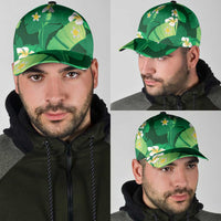 Green Banana Leaf Hawaii Classic Cap Lau Maia Plumeria Tropical Summer Vibes LT14 - Polynesian Pride