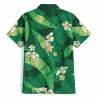 Green Banana Leaf Hawaii Hawaiian Shirt Lau Maia Plumeria Tropical Summer Vibes LT14 - Polynesian Pride