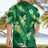 Green Banana Leaf Hawaii Hawaiian Shirt Lau Maia Plumeria Tropical Summer Vibes LT14 - Polynesian Pride