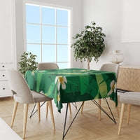 Green Banana Leaf Hawaii Tablecloth Lau Maia Plumeria Tropical Summer Vibes LT14 - Polynesian Pride