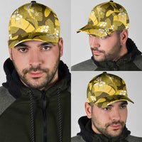 Yellow Banana Leaf Hawaii Classic Cap Lau Maia Plumeria Tropical Summer Vibes LT14 - Polynesian Pride
