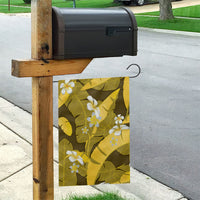 Yellow Banana Leaf Hawaii Garden Flag Lau Maia Plumeria Tropical Summer Vibes LT14 - Polynesian Pride
