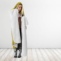 Yellow Banana Leaf Hawaii Hooded Blanket Lau Maia Plumeria Tropical Summer Vibes LT14 - Polynesian Pride