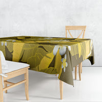 Yellow Banana Leaf Hawaii Tablecloth Lau Maia Plumeria Tropical Summer Vibes LT14 - Polynesian Pride