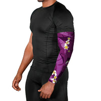 Purple Banana Leaf Hawaii Arm Sleeves Lau Maia Plumeria Tropical Summer Vibes LT14 - Polynesian Pride