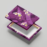 Purple Banana Leaf Hawaii Canvas Wall Art Lau Maia Plumeria Tropical Summer Vibes LT14 - Polynesian Pride