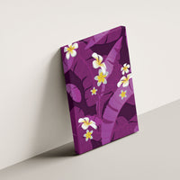 Purple Banana Leaf Hawaii Canvas Wall Art Lau Maia Plumeria Tropical Summer Vibes LT14 - Polynesian Pride