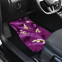 Purple Banana Leaf Hawaii Car Mats Lau Maia Plumeria Tropical Summer Vibes LT14 - Polynesian Pride