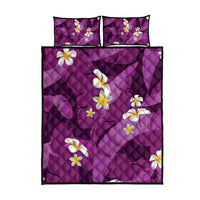 Purple Banana Leaf Hawaii Quilt Bed Set Lau Maia Plumeria Tropical Summer Vibes LT14 - Polynesian Pride
