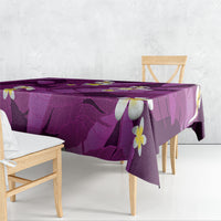 Purple Banana Leaf Hawaii Tablecloth Lau Maia Plumeria Tropical Summer Vibes LT14 - Polynesian Pride