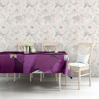Purple Banana Leaf Hawaii Tablecloth Lau Maia Plumeria Tropical Summer Vibes LT14 - Polynesian Pride
