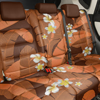 Orange Banana Leaf Hawaii Back Car Seat Cover Lau Maia Plumeria Tropical Summer Vibes LT14 - Polynesian Pride
