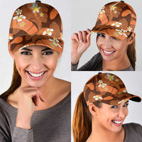 Orange Banana Leaf Hawaii Classic Cap Lau Maia Plumeria Tropical Summer Vibes LT14 - Polynesian Pride