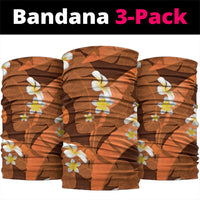 Orange Banana Leaf Hawaii Neck Gaiter Lau Maia Plumeria Tropical Summer Vibes LT14 package One Size: 25*50cm Orange - Polynesian Pride