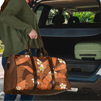 Orange Banana Leaf Hawaii Travel Bag Lau Maia Plumeria Tropical Summer Vibes LT14 - Polynesian Pride