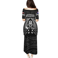 New Zealand Aotearoa Rugby Puletasi NZ Tiki With Maori Fern World Cup Black Version LT14 - Polynesian Pride