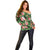 Pineapple Skull Aloha Hawaii Off Shoulder Sweater Summer Vibes Tropical Seamless Pattern - Polynesian Pride