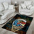 Aloha Hawaii Surfing Skull Area Rug Shaka Skeleton Ride The Waves - Polynesian Pride