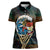 Aloha Hawaii Surfing Skull Women Polo Shirt Shaka Skeleton Ride The Waves - Polynesian Pride