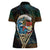 Aloha Hawaii Surfing Skull Women Polo Shirt Shaka Skeleton Ride The Waves - Polynesian Pride