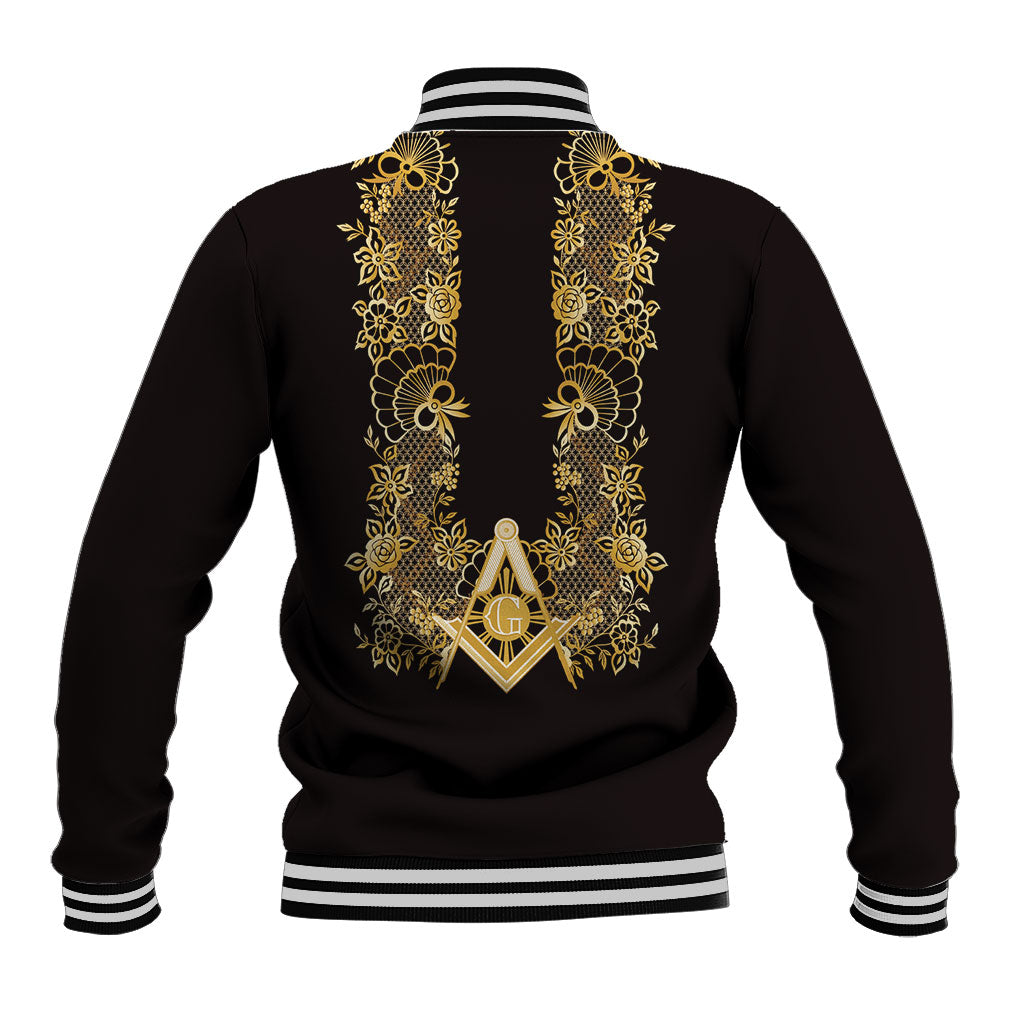 Personalised Filipino Freemasonry Baseball Jacket Masonic Barong Tagalog Inspired Ivory White LT14 - Polynesian Pride