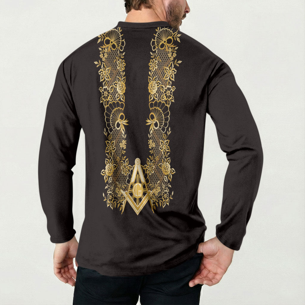 Personalised Filipino Freemasonry Button Sweatshirt Masonic Barong Tagalog Inspired Ivory White LT14 - Polynesian Pride