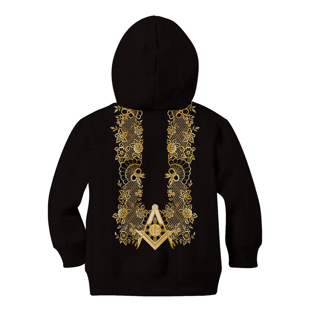 Personalised Filipino Freemasonry Kid Hoodie Masonic Barong Tagalog Inspired Ivory White LT14 - Polynesian Pride