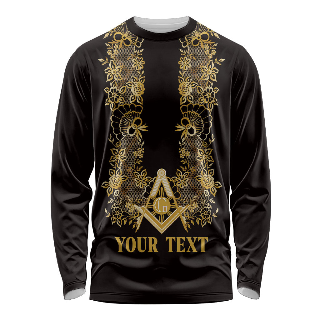 Personalised Filipino Freemasonry Long Sleeve Shirt Masonic Barong Tagalog Inspired Ivory White LT14 Unisex Ivory White - Polynesian Pride