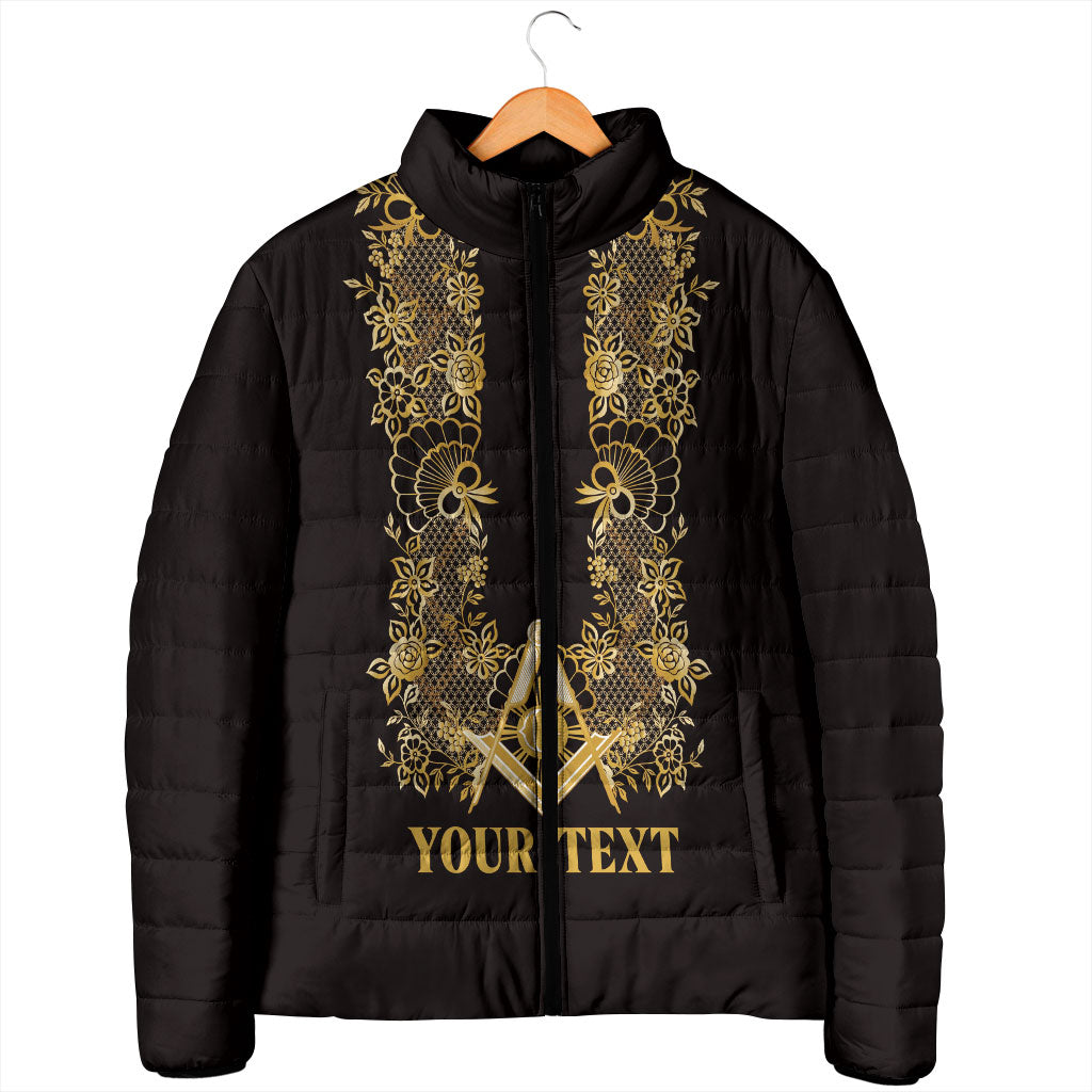 Personalised Filipino Freemasonry Padded Jacket Masonic Barong Tagalog Inspired Ivory White LT14 - Polynesian Pride