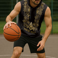 Personalised Filipino Freemasonry Sleeveless Hoodie Masonic Barong Tagalog Inspired Ivory White LT14 - Polynesian Pride
