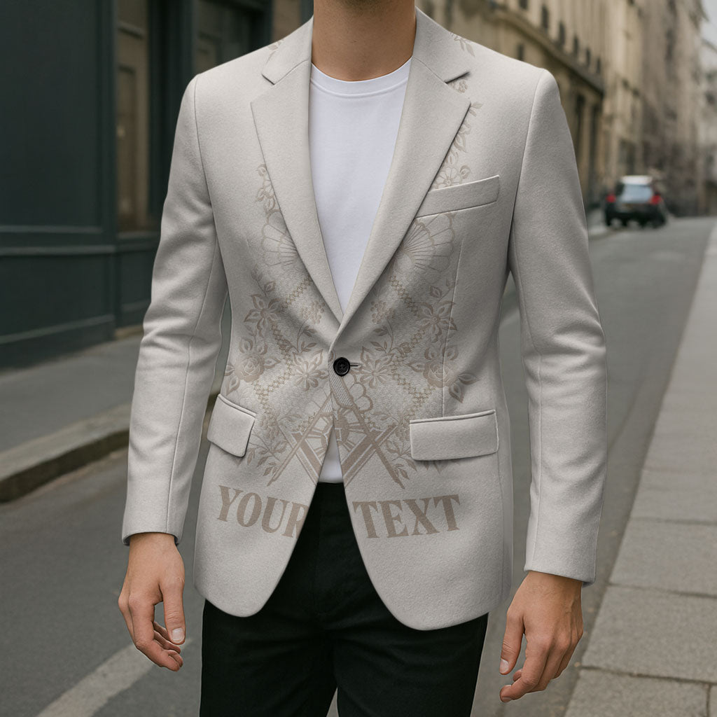 Personalised Filipino Freemasonry Blazer Masonic Barong Tagalog Inspired Black LT14 - Polynesian Pride