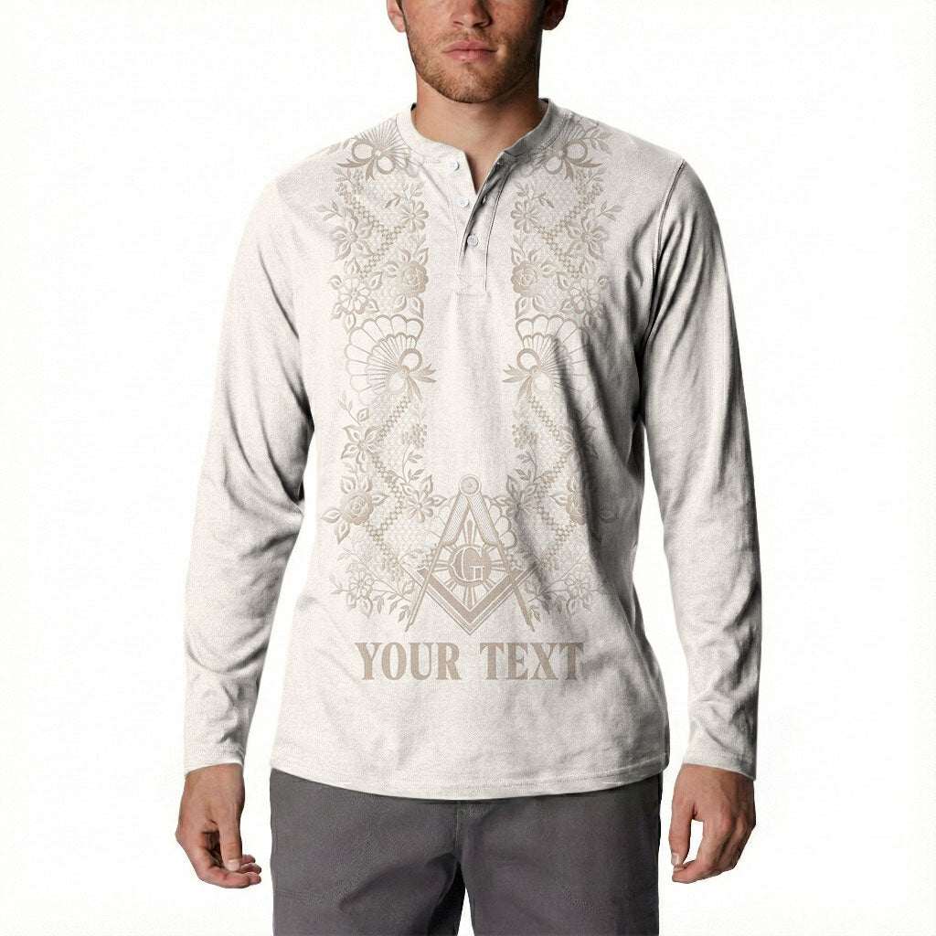Personalised Filipino Freemasonry Button Sweatshirt Masonic Barong Tagalog Inspired Black LT14 - Polynesian Pride