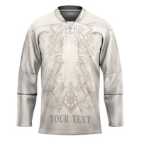 Personalised Filipino Freemasonry Hockey Jersey Masonic Barong Tagalog Inspired Black LT14 Unisex Black - Polynesian Pride