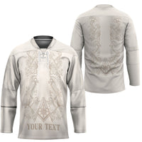 Personalised Filipino Freemasonry Hockey Jersey Masonic Barong Tagalog Inspired Black LT14 - Polynesian Pride