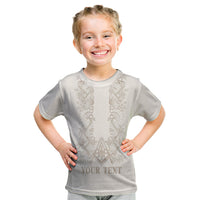 Personalised Filipino Freemasonry Kid T Shirt Masonic Barong Tagalog Inspired Black LT14 Black - Polynesian Pride