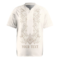 Personalised Filipino Freemasonry Rugby Jersey Masonic Barong Tagalog Inspired Black LT14 Black - Polynesian Pride