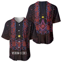 Personalised Philippines Barong Tagalog Freemasonry Baseball Jersey Filipino Masonic Polynesian Pattern LT14 - Polynesian Pride