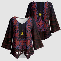 Personalised Philippines Barong Tagalog Freemasonry Kimono Sleeve Blouse Filipino Masonic Polynesian Pattern LT14 - Polynesian Pride