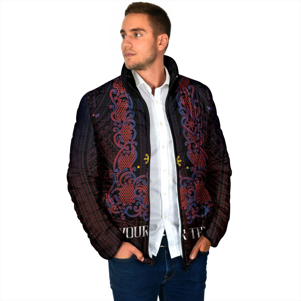 Personalised Philippines Barong Tagalog Freemasonry Padded Jacket Filipino Masonic Polynesian Pattern LT14 - Polynesian Pride