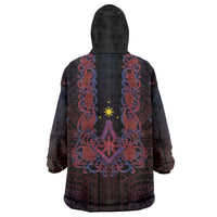 Personalised Philippines Barong Tagalog Freemasonry Wearable Blanket Hoodie Filipino Masonic Polynesian Pattern LT14 - Polynesian Pride